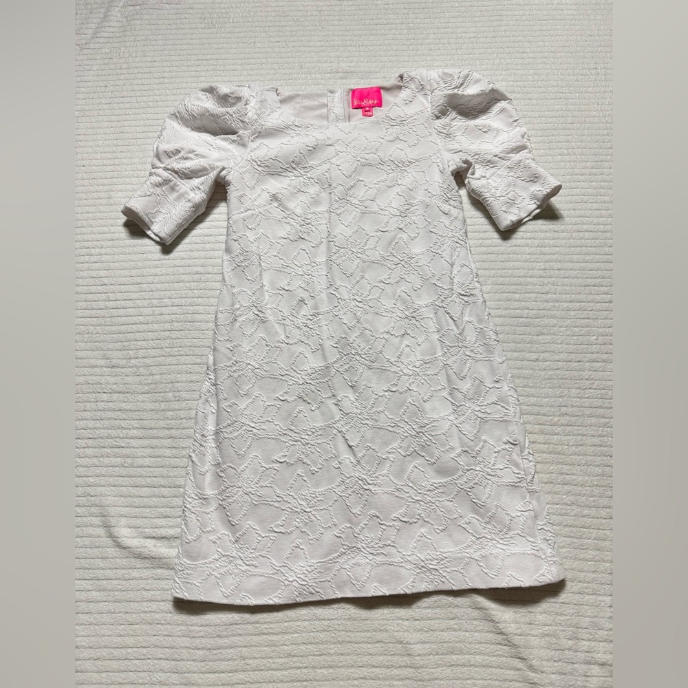 Lilly Pulitzer Ivory Textured Midi Dress
